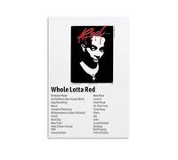 ZSJUMK Whole Lotta Red Playboi CartiCanvas Murales impermeabile, resistente ai graffi, resistente ai raggi UV, elegante decorazione per casa e ufficio, design classico e moderno, senza cornice, 40 x