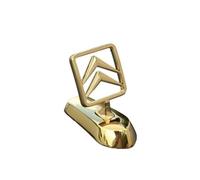 ZSKNT Decalcomanie Auto in Metallo Stile 3D per Citroen AMI Electric I 2020-, Autoadesivo Auto Sticker Emblema Edizione Limitata Logo Dell'aquila Volante,Gold-Standing Flag