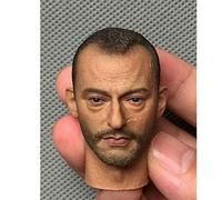 ZSMD 1/6 Movie Star Jean Reno Head Carving for Action Figure 12 pollici