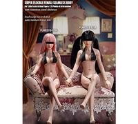 ZSMD 1/6 Scale Human Body Model Slim Body Super flessibile senza cuciture con scheletro in metallo S24A S25B (senza forma della testa), Wheat Color2