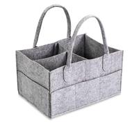 ZSMJAER Organizzatore per Pannolini del Bambino, Cesto Portaoggetti per Bambini, Scomparto Rimovibile, Borsa Portaoggetti per Pannolini Pieghevole, Borsa in Feltro Durevole e Portatile