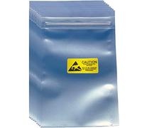 Zsmzzd Daarcin 100pcs 3.93X5.9in(10X15cm) Anti Static Bags,ESD Bags Resealable for SSD HDD with 100pcs Labels, Antistatic Bags for Hand Drive or Varieties of Electronic Device