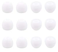 Zsmzzd Small Size 6 Pairs Silicone Eartips Eargels Earpads Ear Tips Gels Bud Compatible for Senso, Zeus, Otium, Hussar, Sony in-Ear Headphones,S,White