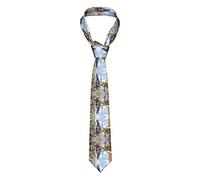 ZSOSIXDEAL Cravatta da uomo Luce del sole del mattino nel deserto stampata per abito di moda classico skinny per matrimonio Business cravatta formale per gli uomini