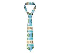 ZSOSIXDEAL Cravatta da uomo Luce del sole del mattino nel deserto stampata per abito di moda classico skinny per matrimonio Business cravatta formale per gli uomini