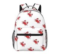 ZSOSIXDEAL Fox - Zaino casual per computer portatile, per libri, università, per bambini, ragazzi, ragazze, adolescenti, adulti, viaggi, Granchio, L
