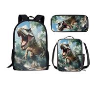 ZSOSIXDEAL Matematica Formula Casual Laptop Borse Zaino Bookbag College Scuola Per Bambini Ragazzi Ragazza Teen Adulto Viaggio, Dinosauro, L