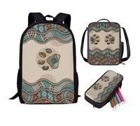 ZSOSIXDEAL Matematica Formula Casual Laptop Borse Zaino Bookbag College Scuola Per Bambini Ragazzi Ragazza Teen Adulto Viaggio, Boho Paw, L