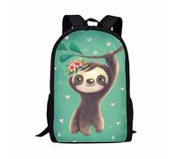 ZSOSIXDEAL Matematica Formula Casual Laptop Borse Zaino Bookbag College Scuola Per Bambini Ragazzi Ragazza Teen Adulto Viaggio, Baby Sloth, L