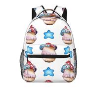 ZSOSIXDEAL Zaino casual con fiori per computer portatile, borsa per libri e università, per bambini, ragazzi, ragazze, adolescenti, adulti, viaggi, Fungo2, L