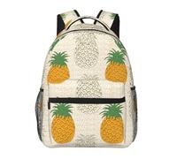 ZSOSIXDEAL Zaino casual con fiori per computer portatile, borsa per libri e università, per bambini, ragazzi, ragazze, adolescenti, adulti, viaggi, Ananas, L