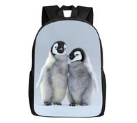 ZSOSIXDEAL Zaino per la scuola con pinguino imperatore pulcini nella neve, per adolescenti, bambini, ragazzi, ragazze, grande 43,2 cm, scuola elementare Junior High University,