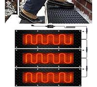 ZSPINJIA - Tappetini riscaldati da neve per passerelle da 1/2/3/4/5 pezzi con riscaldamento residenziale per esterni, con cavo di alimentazione, design antiscivolo per una maggiore trazione
