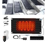 ZSPINJIA - Tappetino riscaldato per sciogliere la neve con timer, 1/2/3/4/5 pezzi, tappetino in gomma antiscivolo per sciogliere neve e ghiaccio per scale all'aperto