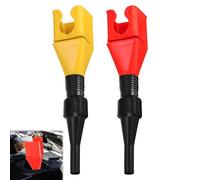 Zssxysm 2 Pezzi Flessibile Imbuto per Auto, Universale Strumento di Drenaggio Imbuto, Riutilizzabile Imbuto Olio Motore Accessorio per Auto Moto Cucina e Così Via (Giallo, Rosso)