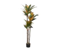 Zstar Dracaena artificiale, 145 cm, pianta artificiale in vaso, realistica con foglie, grande per interni, piante artificiali, decorazione per ufficio, soggiorno, balcone
