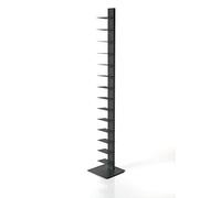 ZStyle BBB ITALIA Libreria SAPIENS a colonna verticale scaffale autoportante con ripiani (202 cm, Antracite)