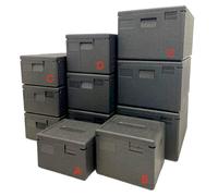 ZStyle Scatola termica in EPP, Contenitore Isotermico, Scatola Isolante Professionale Per Alimenti Caldi e Freddi, Catering, EPP Box, Trasporto, Eco Line (B - 39x33x31.6 cm - capacità 22.3 lt)