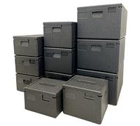 ZStyle Scatola termica in EPP, Contenitore Isotermico, Scatola Isolante Professionale Per Alimenti Caldi e Freddi, Catering, EPP Box, Trasporto, Eco Line (A - 39x33x25.7cm - capacità 16.9 lt)