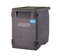 ZStyle Scatola termica in EPP per vassoi con porta contenitore isotermico scatola isolante per alimenti caldi e freddi catering EPP box trasporto ecoline gobox (F - 64 x 44 x 62.5 cm / 12 guide)