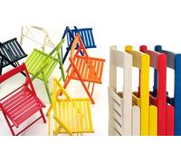 ZStyle Sedia Pieghevole Legno Colorata Salvaspazio Da Giardino Terrazzo Richiudibile Balcone Bar Ristorante Leggera Campeggio Sala Da Pranzo Cucina Legno Massello Di Faggio (6, Verde)