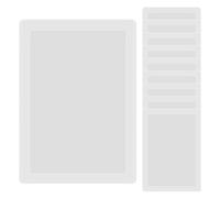 ZSUIQIN 10 pezzi Buste Trasparenti per Documenti, Tasche Raccoglitore A3, Porta Cartelli in PVC - formato DIN A3, Aperte, Forate, in Plastica Per Ristorante, Caffetterie, Ufficio, Foto (Verticale)