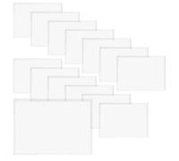 ZSUIQIN 14 pezzi Buste Trasparenti per Documenti, Tasche Raccoglitore A5, Porta Cartelli in PVC - formato DIN A5, Aperte, Forate, in Plastica Per Ristorante, Caffetterie, Ufficio, Foto (Orizzontale)