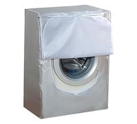 ZSUIQIN Copertura della lavatrice - 60 x 56 x 86 cm, Protettiva Impermeabile, Coperchio Lavatrice Impermeabile con Protezione Argentati per la Lavatrice del Carico Anteriore