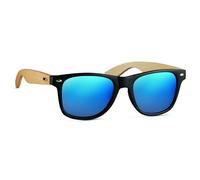 ZSUN Occhiali da Sole con Lenti Riflettenti Colorate UV400 con Tempie Smerigliate Protezione Solare e Stile Casual COD.1367 (1, Blu)