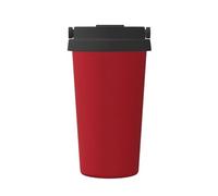 ZSUUGJ Amaranto rosso portatile in acciaio inox tazza da viaggio - Bicchiere termico per bevande calde e fredde con coperchio a prova di perdite, tazza da caffè adatta per pendolari, per ufficio, auto