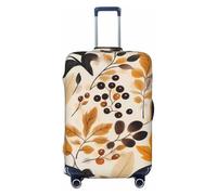 ZSUUGJ Fall Leaves - Copribagagli da viaggio per valigie, elastico, antigraffio, in spandex, adatto per bagagli da 45 a 81 cm, nero, piccolo, Nero, Small
