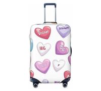 ZSUUGJ Hug Heart - Copribagagli da viaggio per valigie, elastico, antigraffio, in spandex, adatto per bagagli da 45 a 81 cm, nero, piccolo, Nero, Small