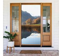 ZSUUGJ Lake District National Park Copertura riutilizzabile per porta banner tenda per interni ed esterni, facile da appendere decorazione per porte d'ingresso per feste, compleanni e vacanze