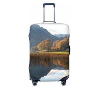 ZSUUGJ Lake District National Park Travel Luggage Covers For Suitcase Elastic Suitcase Protector Anti-Scratch Spandex Baggage Covers Fits 18-32 Inch Luggage Covers, nero, X-Large