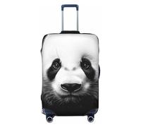 Zsuugj Panda Bear - Copribagagli da viaggio per valigie, elastico, antigraffio, in spandex, adatto per bagagli da 45-81 cm, Nero, X-Large