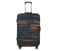 ZSUUGJ Sunflower on Wooden Board Travel Luggage Covers For Suitcase Elastic Protector Anti-Scratch Spandex Baggage Covers Fits 18-32 Inch bagagli, Nero, Large, Nero, Large