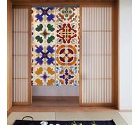 ZSUUGJ Tenda messicana in ceramica bohémien, morbida ed elegante, divisorio per la privacy e blocco della luce, ideale per soggiorno, camera da letto, cucina, ufficio