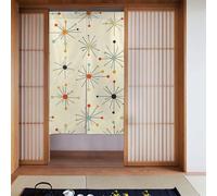 ZSUUGJ Tenda per porta moderna metà secolo anni Cinquanta, in tessuto morbido ed elegante, divisorio per privacy e blocco della luce, ideale per soggiorno, camera da letto, cucina, ufficio