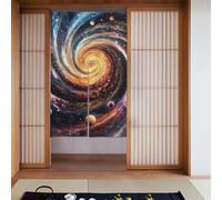 ZSUUGJ Universe - Tenda per porta in tessuto morbido ed elegante, divisorio per privacy e blocco della luce, ideale per soggiorno, camera da letto, cucina, ufficio