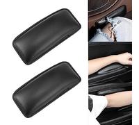 ZSWXDJIZN 2 Pezzi Cuscini per Ginocchia Auto in Pelle per Braccioli per VW Touran 2 2016-2021 2022 2023, Poggiagambe per Supporto per Gambe del Lato Guidatore