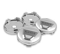 ZSWXDJIZN 4 Pezzi Auto Coprimozzo per Dacia Spring 2022-2025, Pezzo Copricerchi Impermeabili Antipolvere Decorazione Robusto,Silver