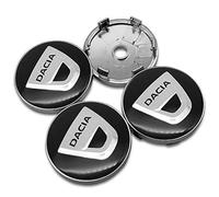 ZSWXDJIZN 4 Pezzi Auto Coprimozzo per Dacia Spring 2022-2025, Pezzo Copricerchi Impermeabili Antipolvere Decorazione Robusto,Black