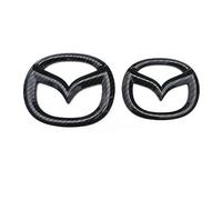 ZSWXDJIZN Adesivo 3D in Metallo per Auto per Mazda 3 Hatchback 2019-2023, Emblema Distintivo Emblem Sticker Fregio Stemma Auto Logo,Carbon Fiber Texture