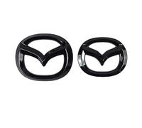 ZSWXDJIZN Adesivo 3D in Metallo per Auto per Mazda CX-5 CX5 2017 2018 2019 2020 2021 2022, Emblema Distintivo Emblem Sticker Fregio Stemma Auto Logo,Bright Black