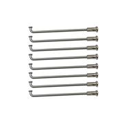 ZSXPBZL Raggi per bici elettrica J-bend da 2,8 mm, in acciaio inox 304, colore argento, 40 pezzi, diametro 11 g, con tappi (lunghezza 172 mm)