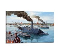 ZSZWHJ Poster vintage 1862 03 08 Virginia Debutto, poster decorativo da parete su tela, poster decorativo moderno per camera da letto, per camera da letto, 40 x 60 cm