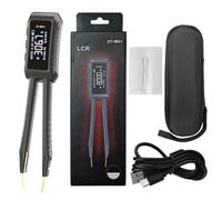 ZT-MD1 Mini pinzette digitali 10KHz LCR SMD ESR Tester massima precisione 0,5% resistenza capacitanza induttanza continuità diodi strumenti di misurazione (nero)