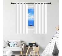 ZTAOPSH Tende Oscuranti per Interni 1 Pezzi 260 x 180 cm Poliestere Resistente, Termica Isolante Tenda per Porte Tende per Finestre per Salotto Eleganti, Bianco