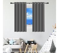 ZTAOPSH Tende Oscuranti per Interni 1 Pezzi 340 x 295 cm Poliestere Resistente, Termica Isolante Tenda per Porte Tende per Finestre per Salotto Eleganti, Grigio Scuro