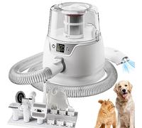 ZTBGY Aspirapolvere professionale per la toelettatura degli animali domestici, con 6 strumenti per la toelettatura degli animali domestici, kit per la toelettatura del cane a basso rumore con